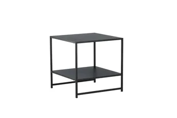 Staal Sidobord med Hylla - Svart - Products - Möbler - Bord & matgrupp - Avlastningsbord & sidobord - Brickbord & småbord