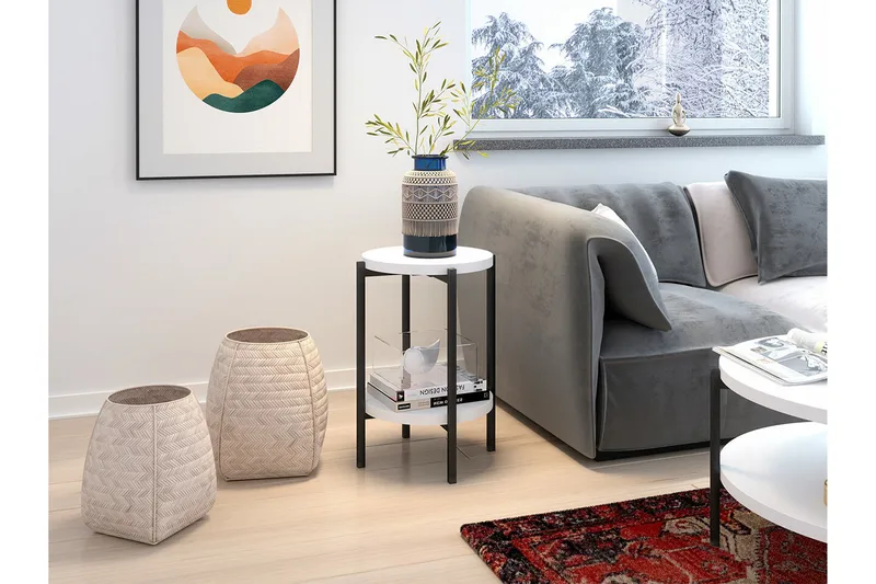 Staffin Sidobord White - Products - Möbler - Bord & matgrupp - Avlastningsbord & sidobord - Brickbord & småbord