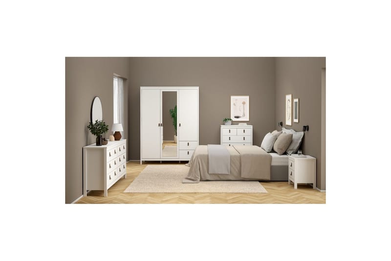 Vallvidera Sängbord 44 cm - Vit - Products - Möbler - Bord & matgrupp - Avlastningsbord & sidobord - Sängbord & nattduksbord