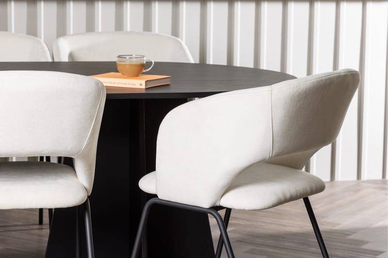 Bootcut Matgrupp 230 cm Oval med 6 Day stolar - Svart - Products - Möbler - Bord & matgrupp - Matgrupp