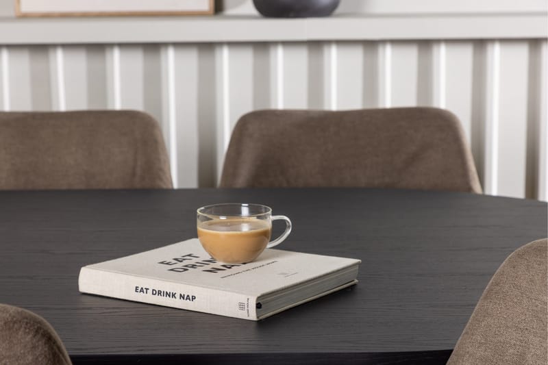 Bootcut Matgrupp 230 cm Oval med 6 Tomorrow stolar - Brun - Products - Möbler - Bord & matgrupp - Matgrupp