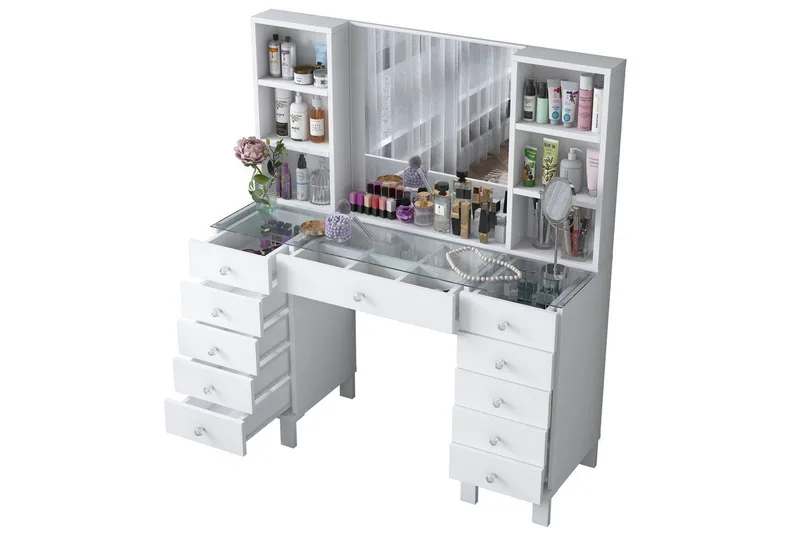 Ceylon Sminkbord 120 cm - Vit - Products - Möbler - Bord & matgrupp - Sminkbord & toalettbord