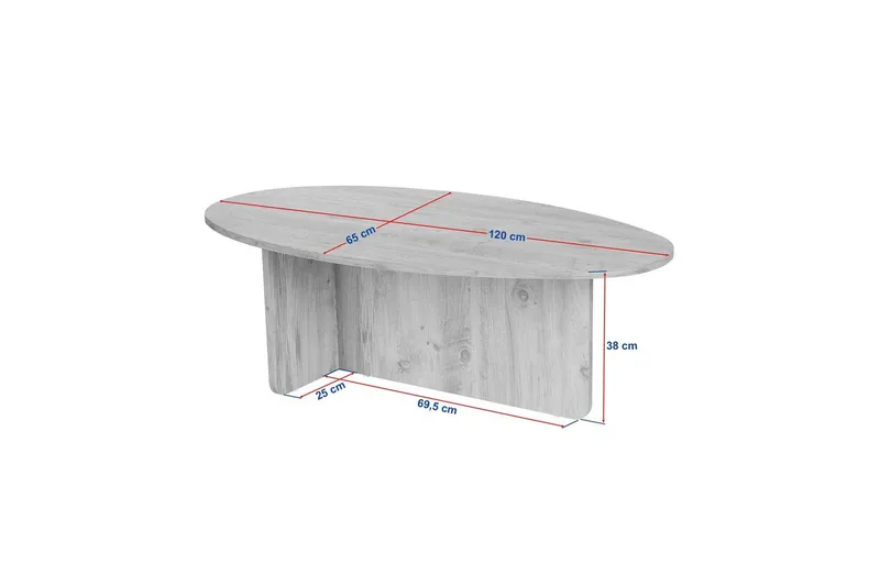 Ceyra Soffbord 120 cm - oak - Products - Möbler - Bord & matgrupp - Soffbord