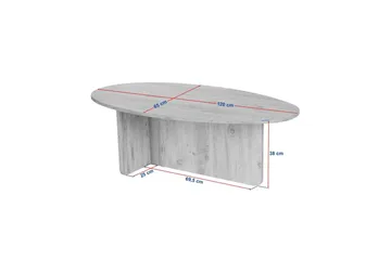 Ceyra Soffbord 120 cm - Svart - Products - Möbler - Bord & matgrupp - Soffbord