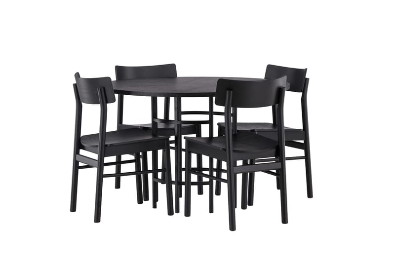 Copenhagen Matgrupp + 4 stolar Rektangulär - Svart - Products - Möbler - Bord & matgrupp - Matgrupp