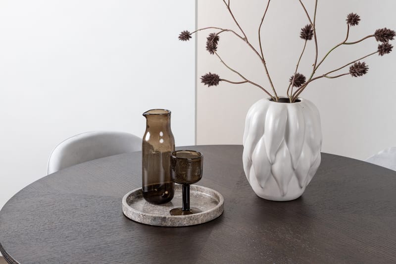 Copenhagen Matgrupp 115 cm Rund med 4 Velvet stolar - Grå - Products - Möbler - Bord & matgrupp - Matgrupp