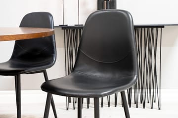 Copenhagen Matgrupp 140 cm Rund med 6 Polar stolar - Svart - Products - Möbler - Bord & matgrupp - Matgrupp