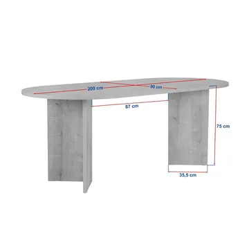 Dano Matbord Oval 200 cm - Natur - Products - Möbler - Bord & matgrupp - Matbord & köksbord