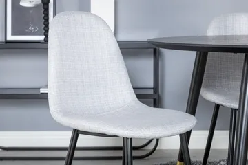 Dipp Matgrupp 115 cm Rund med 4 Polar stolar - Svart/Guld - Products - Möbler - Bord & matgrupp - Matgrupp