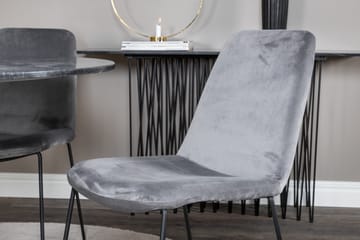 Estelle Matgrupp 106 cm Rund med 4 Muce stolar - Svart/Guld - Products - Möbler - Bord & matgrupp - Matgrupp