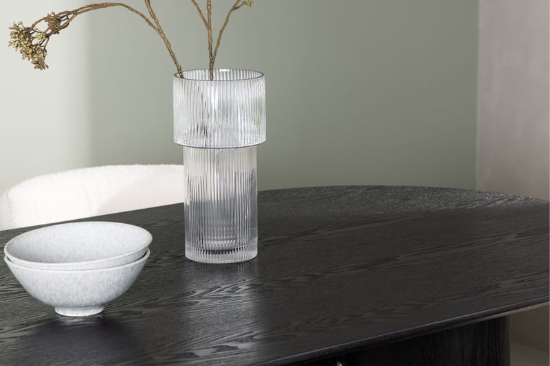 Isolde Matgrupp 180 cm Oval med 4 Edina Stolar - Svart - Products - Möbler - Bord & matgrupp - Matgrupp