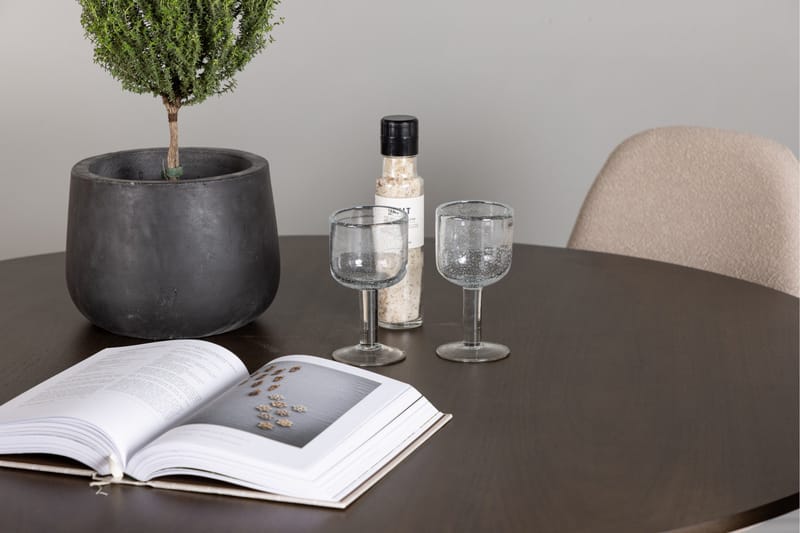 Kaseidon Matgrupp 100 cm Rund med 4 Polar stolar - Beige - Products - Möbler - Bord & matgrupp - Matgrupp