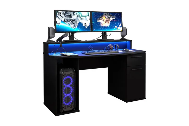 Ayora Gamingbord 140 cm - Svart - Products - Möbler - Bord & matgrupp - Kontorsbord - Gamingbord