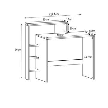 Labrags Skrivbord 122 cm - Products - Möbler - Bord & matgrupp - Kontorsbord - Datorbord
