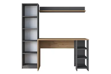 Eireann Skrivbord 45x160 cm - Valnöt/Antracit - Products - Möbler - Bord & matgrupp - Kontorsbord - Datorbord