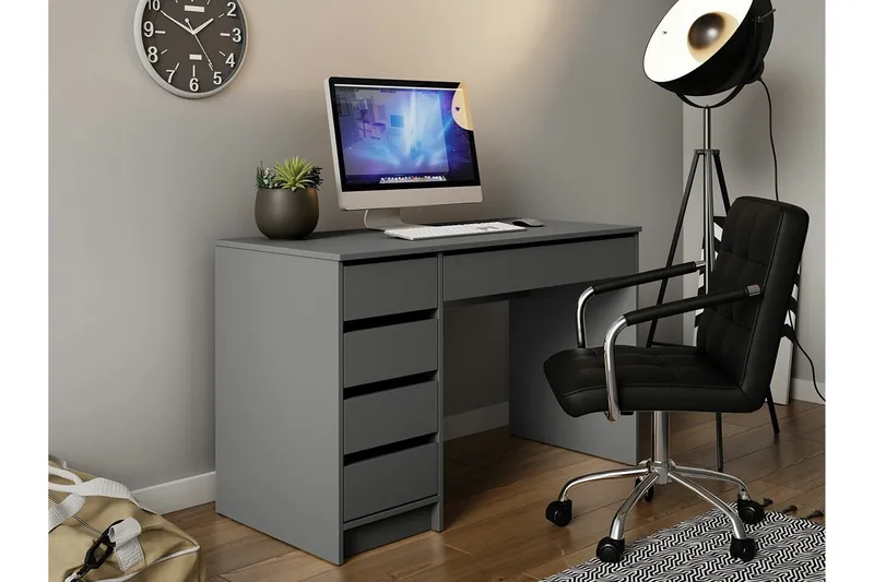 Kintore Skrivbord 120 cm Anthracite - Products - Möbler - Bord & matgrupp - Kontorsbord - Datorbord