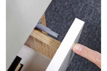 Kubana Skrivbord 130 cm med Förvaring Lådor - Grå/Vit - Products - Möbler - Bord & matgrupp - Kontorsbord - Datorbord