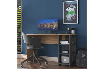 Makrud Skrivbord 120 cm - Valnöt/Antracit - Products - Möbler - Bord & matgrupp - Kontorsbord - Datorbord