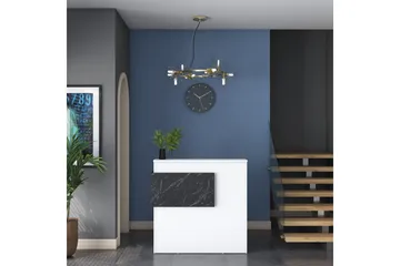 Naruto Skrivbord 110 cm - Marmor/Vit - Products - Möbler - Bord & matgrupp - Kontorsbord - Datorbord