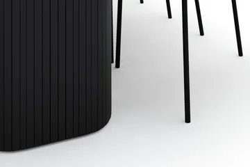 Kopparbo Matbord 200 cm med 6 Gemmiano Stolar - Svart - Products - Möbler - Bord & matgrupp - Matgrupp