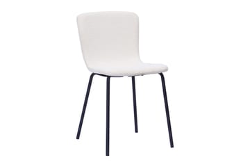 Kopparbo Matbord 200 cm med 6 Katy Matstolar - Svart / Vit Bouclé / Metallben Svart - Products - Möbler - Bord & matgrupp - Matgrupp