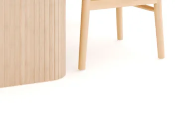 Kopparbo Matgrupp 180-240 cm Förlängningsbart med 4 Dastoori Matstolar - Whitewash - Products - Möbler - Bord & matgrupp - Matgrupp