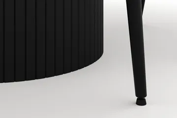 Kopparbo Rund Matgrupp 106-156cm med 6 Alsarp Matstolar - Svart - Products - Möbler - Bord & matgrupp - Matgrupp