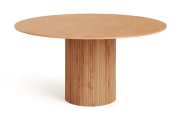 Kopparbo Runt Matbord 150 cm Fanér, Ek
