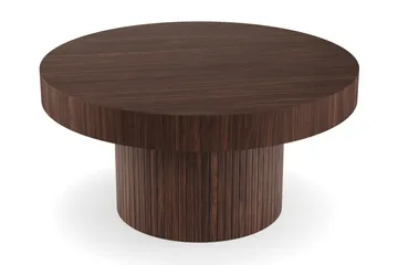 Kopparbo Runt Soffbord 90 cm - Valnöt / Trä / Mörkbrunt - Products - Möbler - Bord & matgrupp - Soffbord