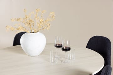 Lanzo Matgrupp 120 cm Rund med 4 Polar stolar - Whitewash/Svart - Products - Möbler - Bord & matgrupp - Matgrupp