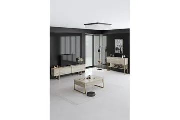 Luxe Soffbord 90 cm - Beige/Guld - Products - Möbler - Bord & matgrupp - Soffbord