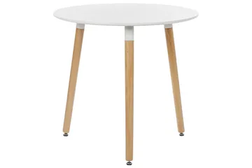 Magog Matbord 80 cm Rund - Vit/Ljusbrun - Products - Möbler - Bord & matgrupp - Matbord & köksbord