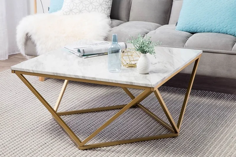 Malibu Soffbord 80 cm - Vit - Products - Möbler - Bord & matgrupp - Soffbord