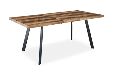 Marcelen Matbord Förlängningsbart med illäggsskiva +  6 st Nibe stol brun med ek ben - Brun - Products - Möbler - Bord & matgrupp - Matgrupp