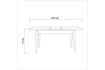 Oliver Matbord 120x75 cm Svart - Hanah Home - Products - Möbler - Bord & matgrupp - Matbord & köksbord