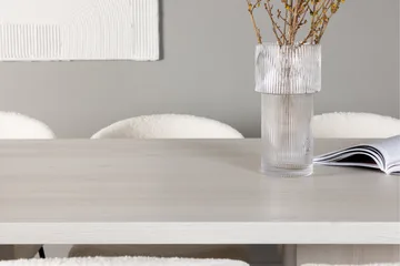 Olga Matgrupp 200 cm Rektangulär med 6 Chico Stolar - Vit - Products - Möbler - Bord & matgrupp - Matgrupp