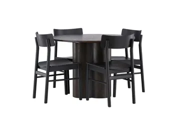 Olivia Matgrupp + 4 stolar - Mocca - Products - Möbler - Bord & matgrupp - Matgrupp