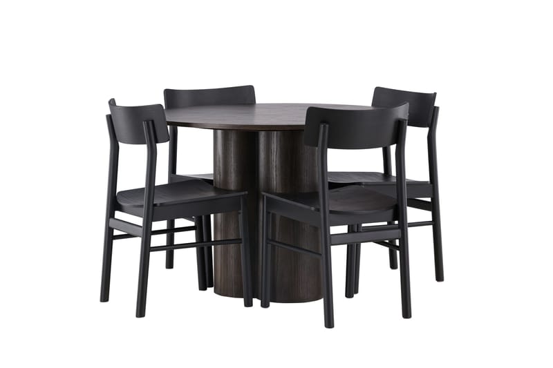 Olivia Matgrupp + 4 stolar - Mocca - Products - Möbler - Bord & matgrupp - Matgrupp