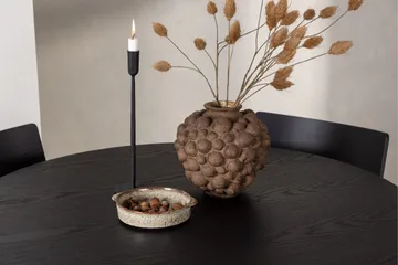 Olivia Matgrupp 110 cm Rund med 4 Montros Stolar - Svart - Products - Möbler - Bord & matgrupp - Matgrupp