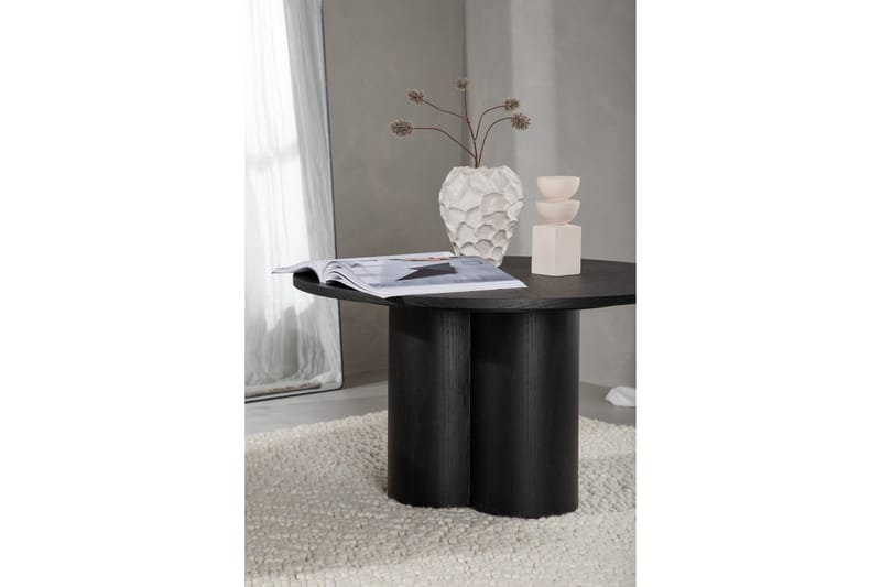 Olivia Soffbord 80 cm Runt - Svart - Products - Möbler - Bord & matgrupp - Soffbord
