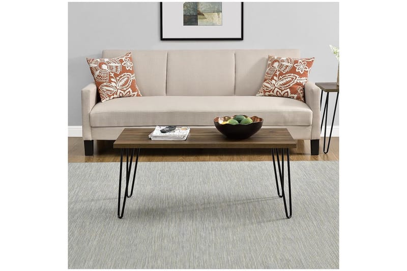 Owen Soffbord 107 cm Valnötsbrun/Svart - Dorel Home - Products - Möbler - Bord & matgrupp - Soffbord