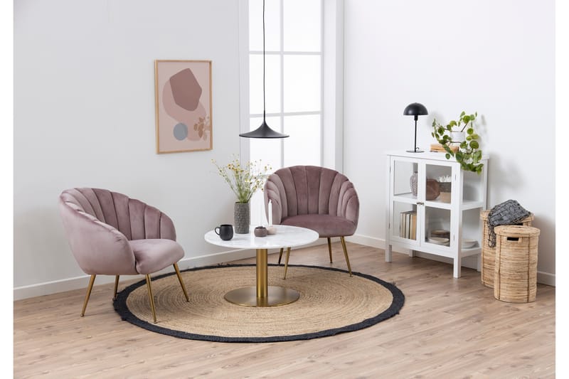 Palisades Soffbord 80 cm Rund - Vit - Products - Möbler - Bord & matgrupp - Soffbord