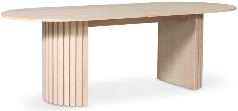 PiPi ovalt matbord 230 cm - Whitewash, Whitewash