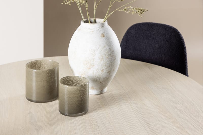 Plaza Matgrupp 100 cm Rund med 4 Polar stolar - Whitewash/Svart - Products - Möbler - Bord & matgrupp - Matgrupp