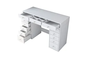 Ramender Sminkbord 120 cm - Vit - Products - Möbler - Bord & matgrupp - Sminkbord & toalettbord