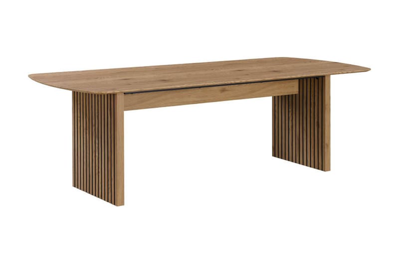 Richeto Matbord 180 cm ek +  6 st Nibe stol grå med ek ben - Natur/Grå - Products - Möbler - Bord & matgrupp - Matgrupp