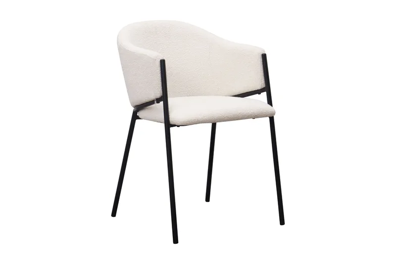 Richeto Matbord 240 cm med 6 Filip Matstolar - Rökt ek / Vit Bouclé - Products - Möbler - Bord & matgrupp - Matgrupp