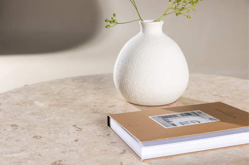 Sandhamn Soffbord 70 cm Rund - Beige - Products - Möbler - Bord & matgrupp - Soffbord