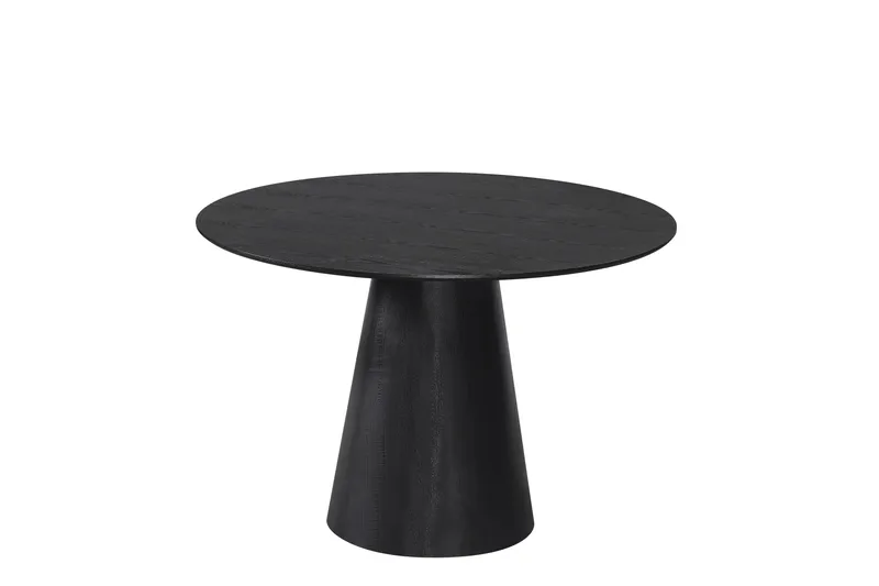 Siena Matbord Runt 110cm, Svart