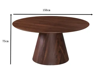 Siena Matbord Runt 150cm - Valnöt - Products - Möbler - Bord & matgrupp - Matbord & köksbord